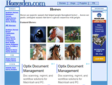 Tablet Screenshot of horsesden.com